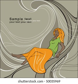 card with free place for your text
