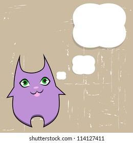 card with funny cat