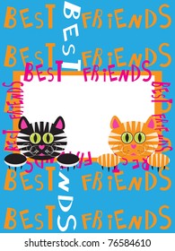 Card with funny cats