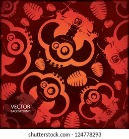 Card with funny elephants