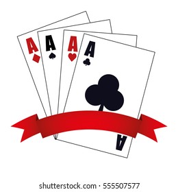 card game casino related icons image vector illustration design 