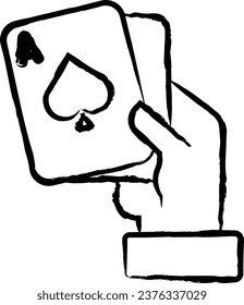 Card Game hand drawn vector illustration