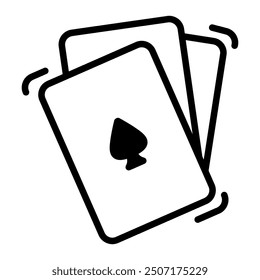 Card game icon. Icon about hobbies