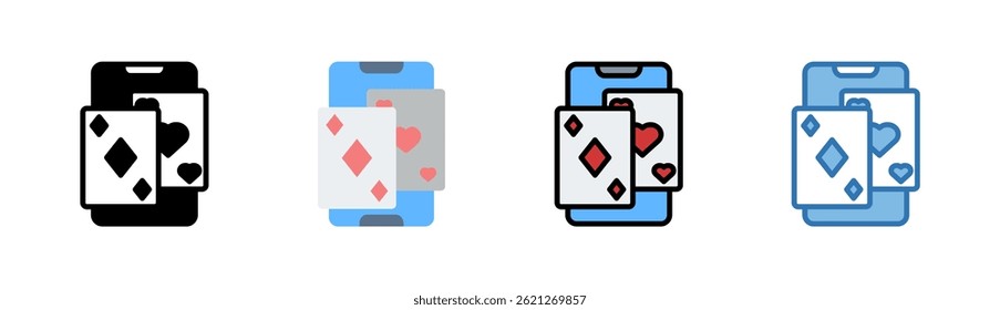 Elemento De Ícone De Jogo De Cartas Para Design