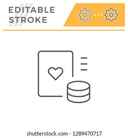 Card game line icon