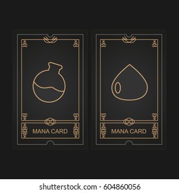 Card Game Mana Vector Illustration