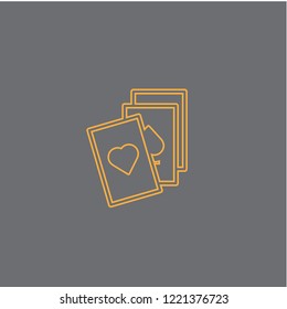 Card game vector icon