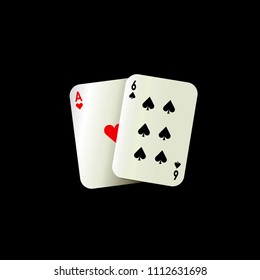 Card game vector illustration