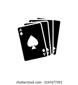 diseño de logotipo vectorial de juegos de tarjetas