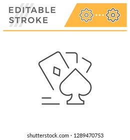 Card games line icon