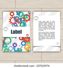 Card with Gears