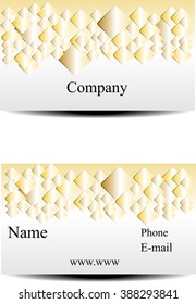 card with golden elements