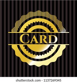 Card golden emblem