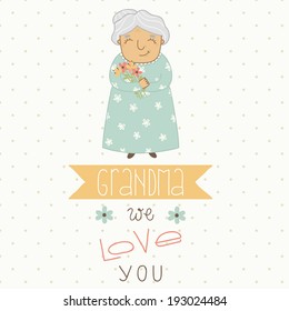 Card for Grandma. Grandma we love you