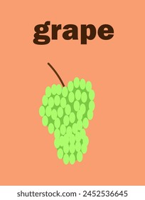 card grape text on a light brown background