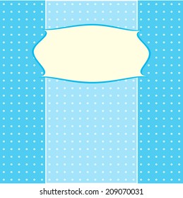 Card for greeting or congratulation with the pink bow. Vector illustration eps 10.0
