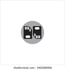 Tarjeta, gsm, móvil, teléfono, tarjeta sim, tarjeta sim, plantilla de logotipo de teléfono, ilustración de icono vectorial 