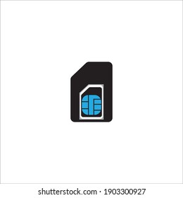 Card, gsm, mobile, phone, sim card, sim card, telephone logo template vector icon illustration design 