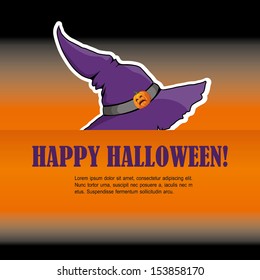 Card for Halloween hat