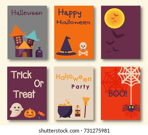 Card for Halloween. Vector design