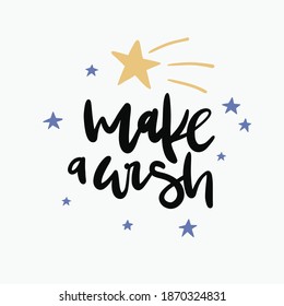 Card with hand drawn unique typography design element for greeting cards, decoration, prints and posters. Handwritten lettering motivational quote. Vector illustration