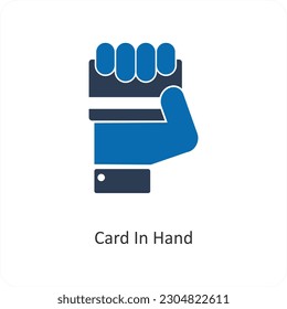 Icono de Tarjeta en mano