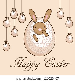 Card - Happy Easter (vector)