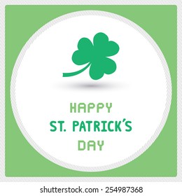 Card for happy Saint Patrick s Day.