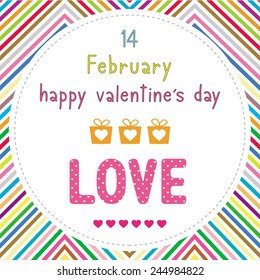 Card for happy valentine s day.