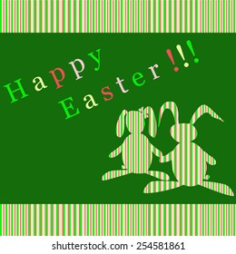 Card with hares