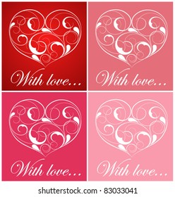 Card with heart