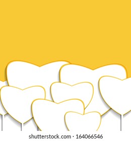 card with heart. Eps 10 vector art