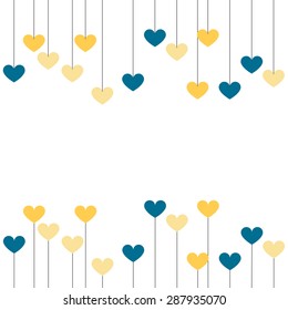 Card With Heart Label, heart background
