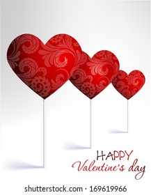 Card with hearts