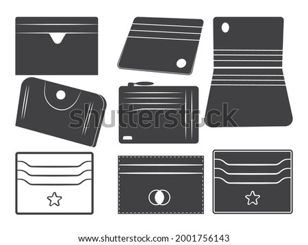 Card Holder Symbol, Card Holder Icon, Vector illustration isolated