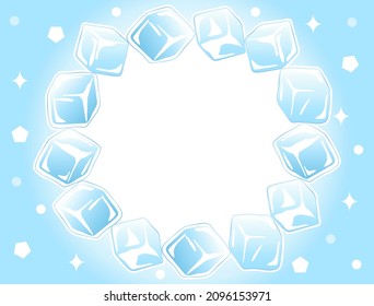 Es una carta con un marco de hielo.