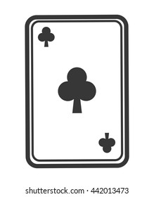 Card icon. Casino and las vegas design. Vector graphic