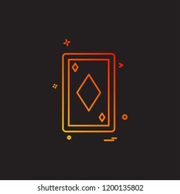 Card icon design vector