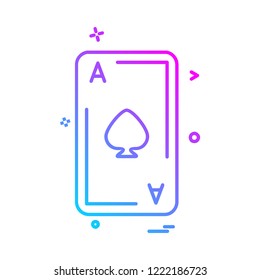 Card icon design vector