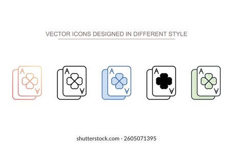 Card icon design with white background stock illustration