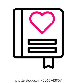 card icon duocolor pink style valentine illustration vector element and symbol perfect. Icon sign from modern collection for web.