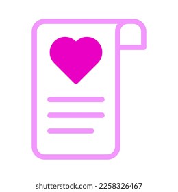 card icon duotone pink style valentine illustration vector element and symbol perfect. Icon sign from modern collection for web.