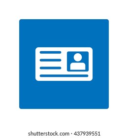 card Icon, flat design style