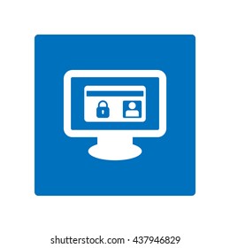 card Icon, flat design style