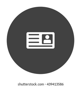 card Icon, flat design style