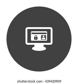 card Icon, flat design style