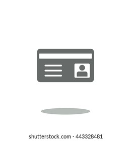 card Icon, flat design style