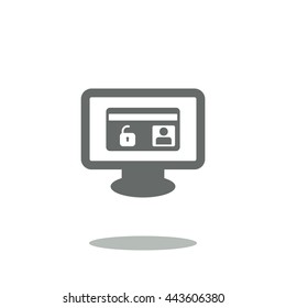 card Icon, flat design style