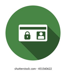 card Icon, flat design style