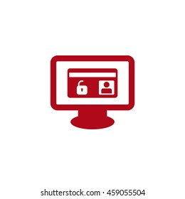 card Icon, flat design style